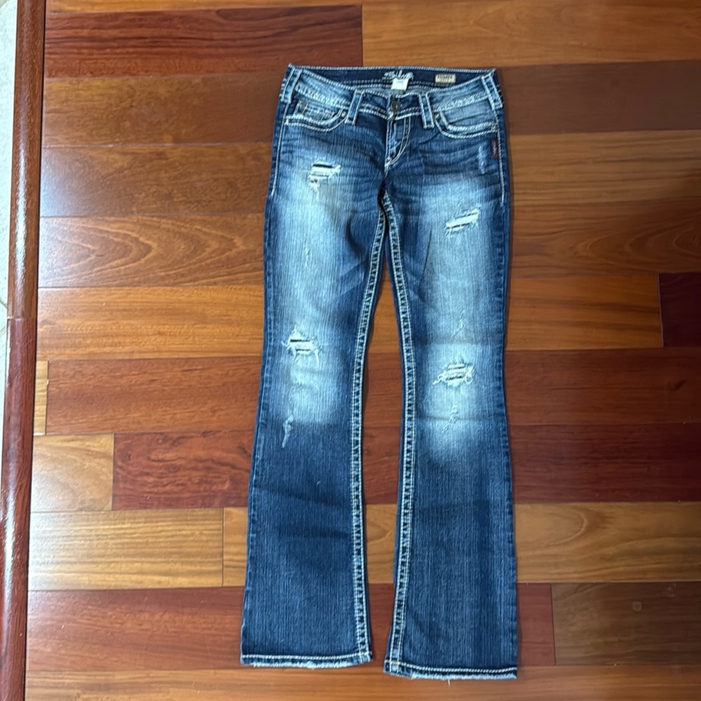 Silver Pioneer Bootcut Jeans